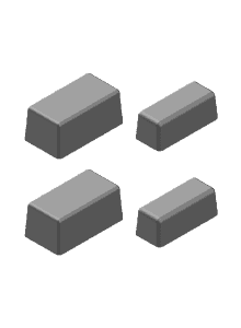 GSE Clamp Wedges Twin Pack ( 2x Left / 2x Right )